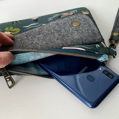 Wild swimming phone clutch wallet