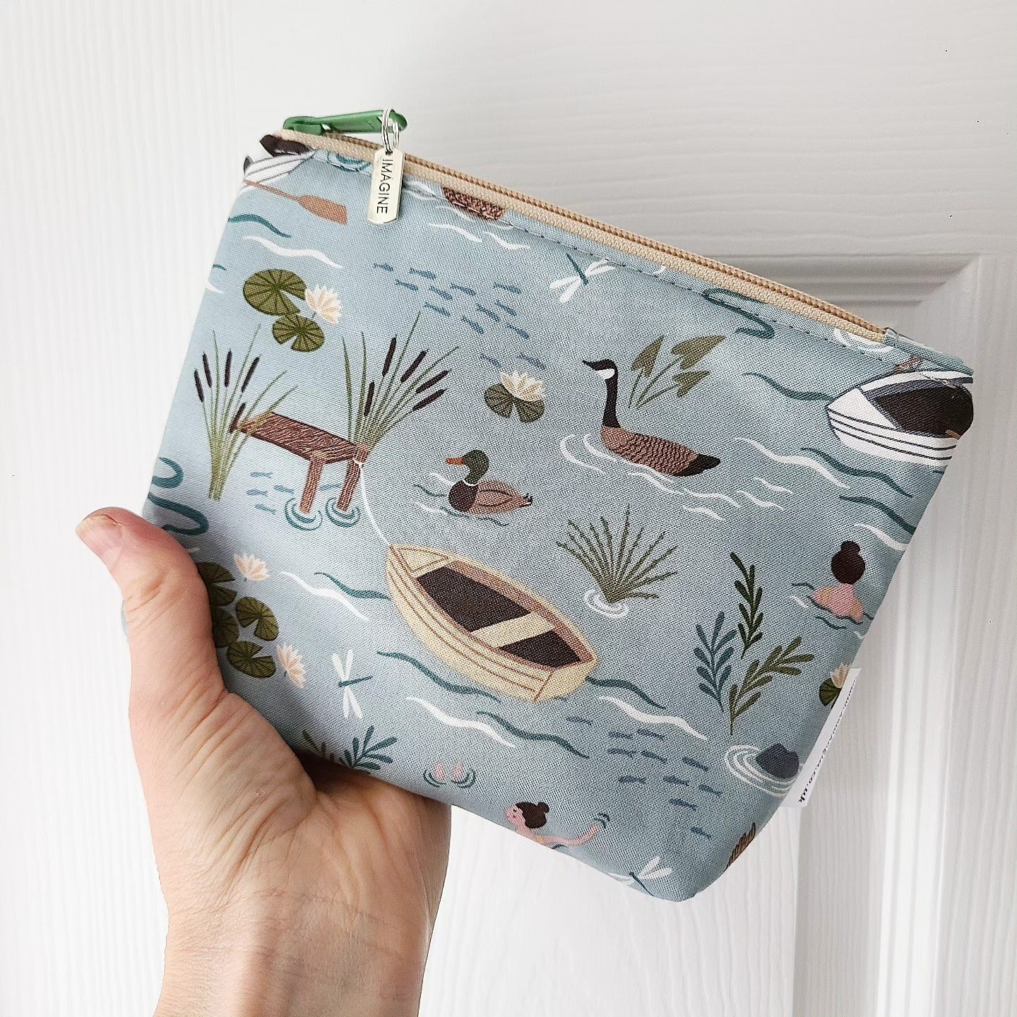 Wild swim make up bag - with waterproof lining