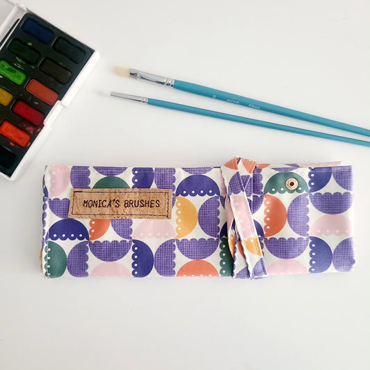 Personalised Artist Brush Roll - Large