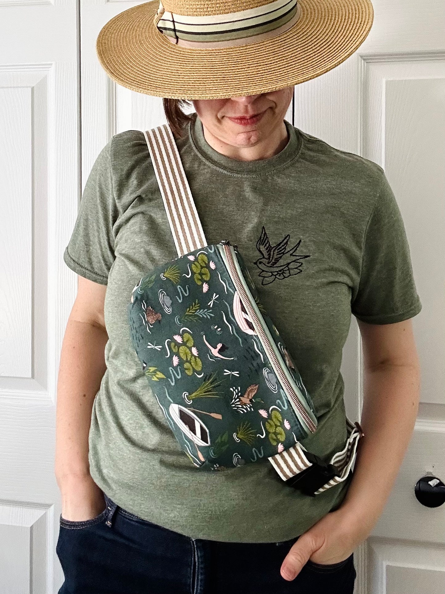 Handmade Crossbody Sling & Waist Bag - Wildflowers