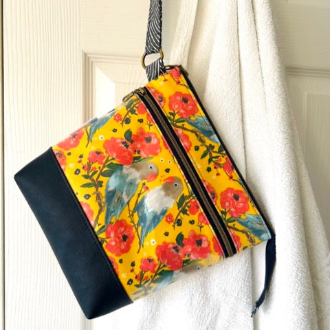 Sew Your Own kit - Love Birds Toiletry Bag