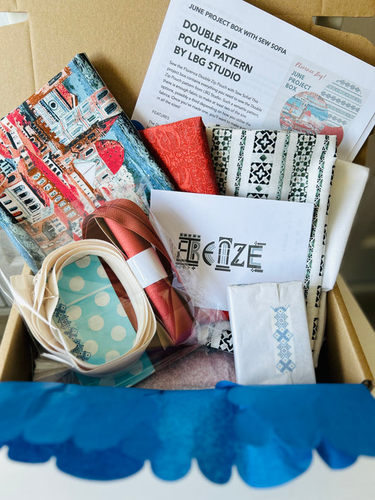 Sew your own Florence Double Zip Pouch (in 2 sizes)