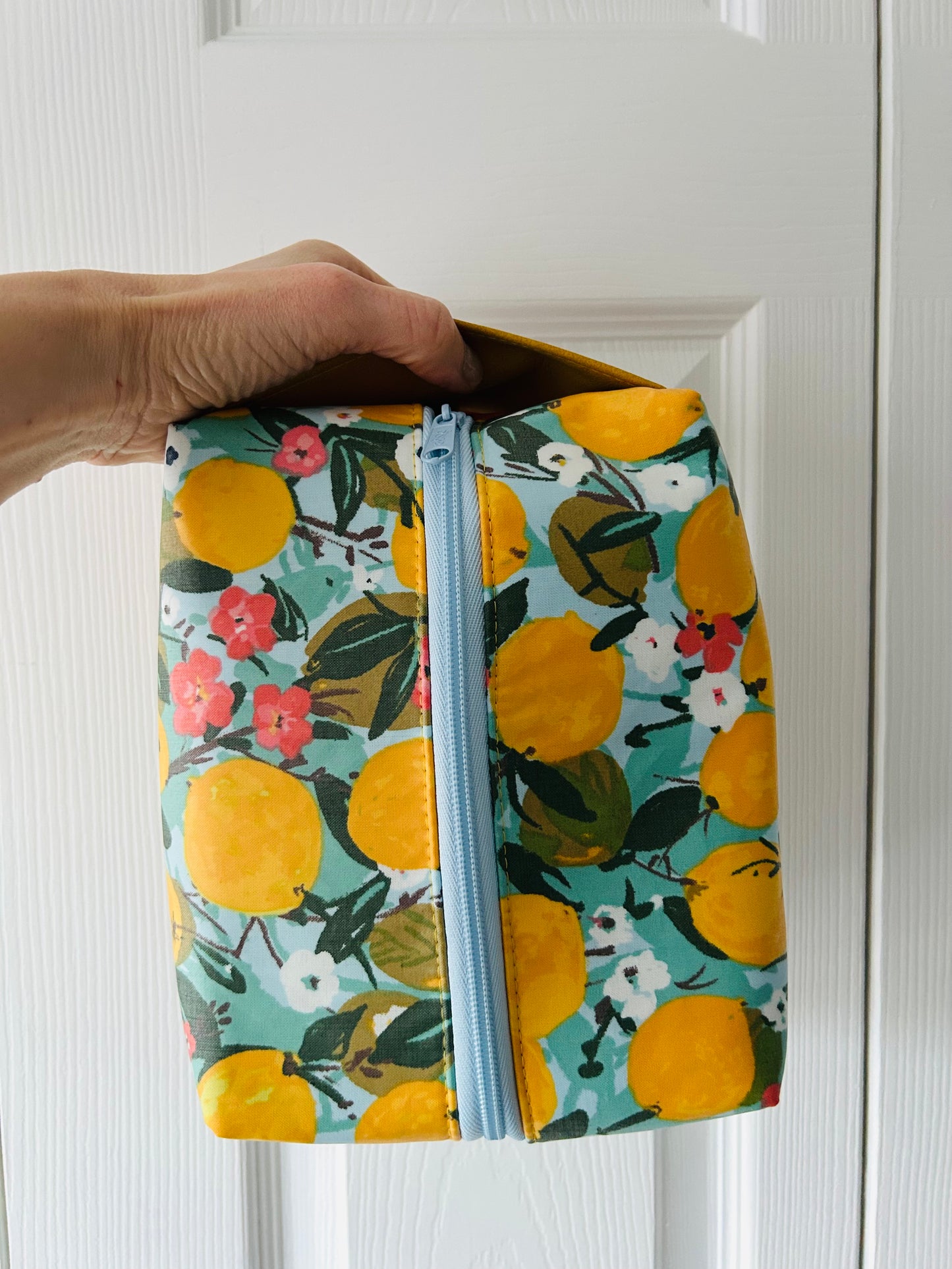 Lemons Boxy Toiletry Bag - waterproof