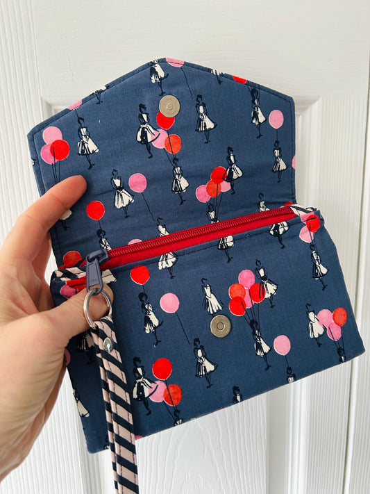 Vintage Ladies Phone Clutch Wallet