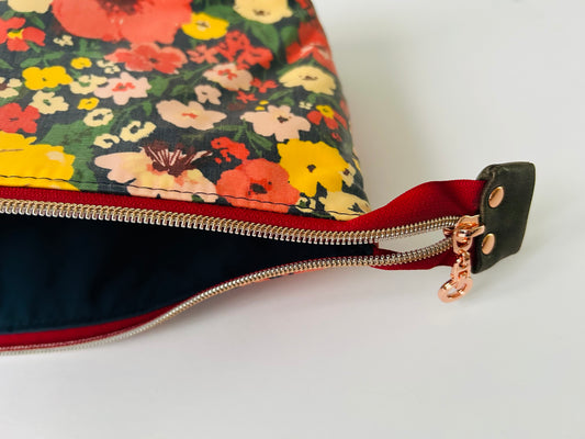 Wildflowers jumbo waterproof toiletry bag