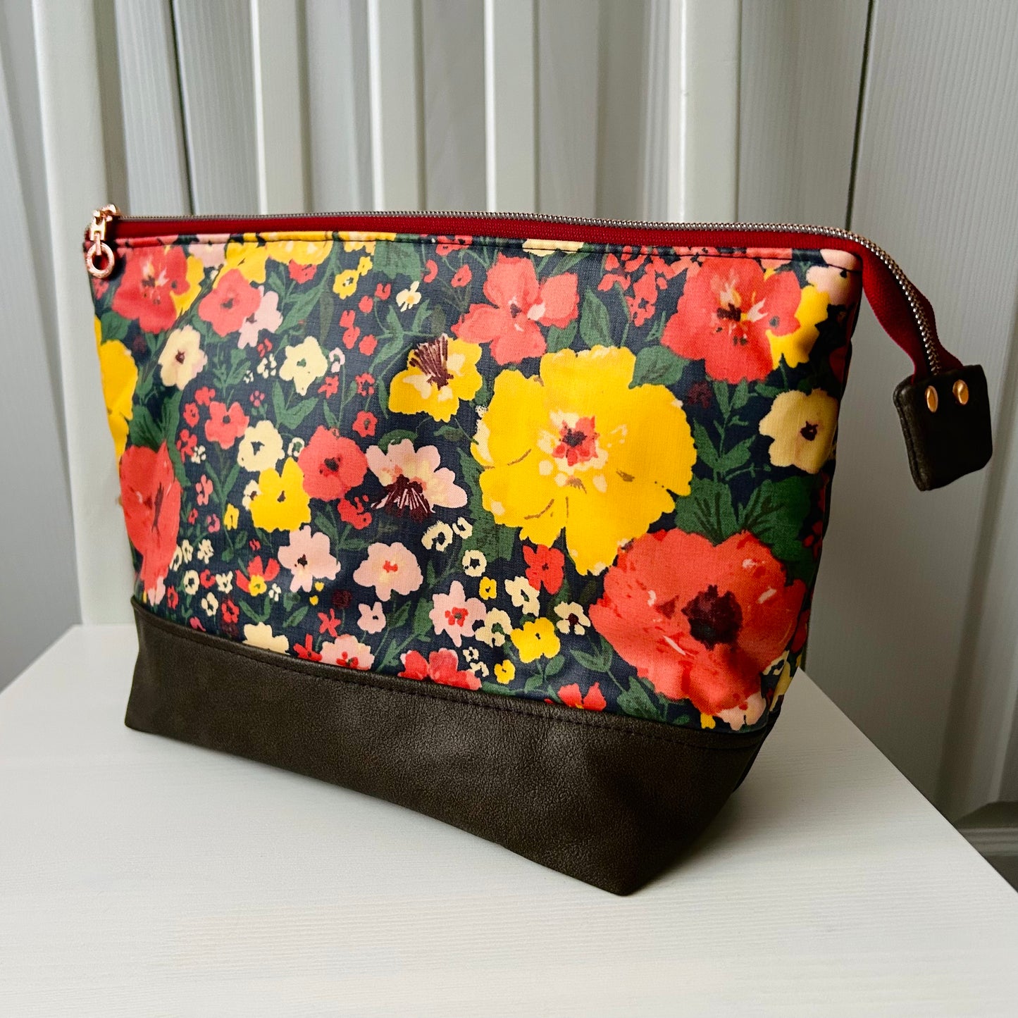 Wildflowers jumbo waterproof toiletry bag