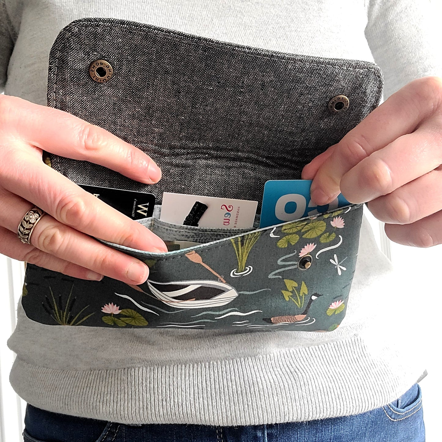 Wild swimming phone clutch wallet