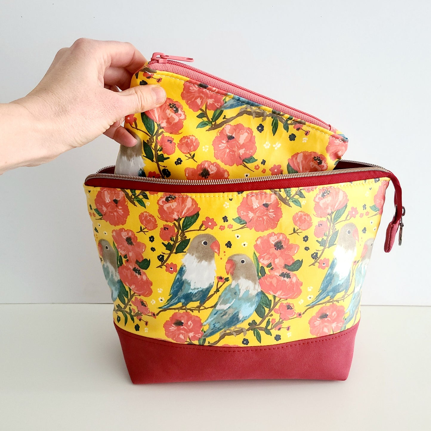 Love Birds Make Up Bag - waterproof