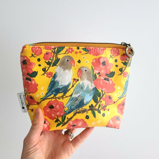 Love Birds small waterproof make up bag