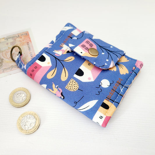 Girl with her pony cotton bifold wallet