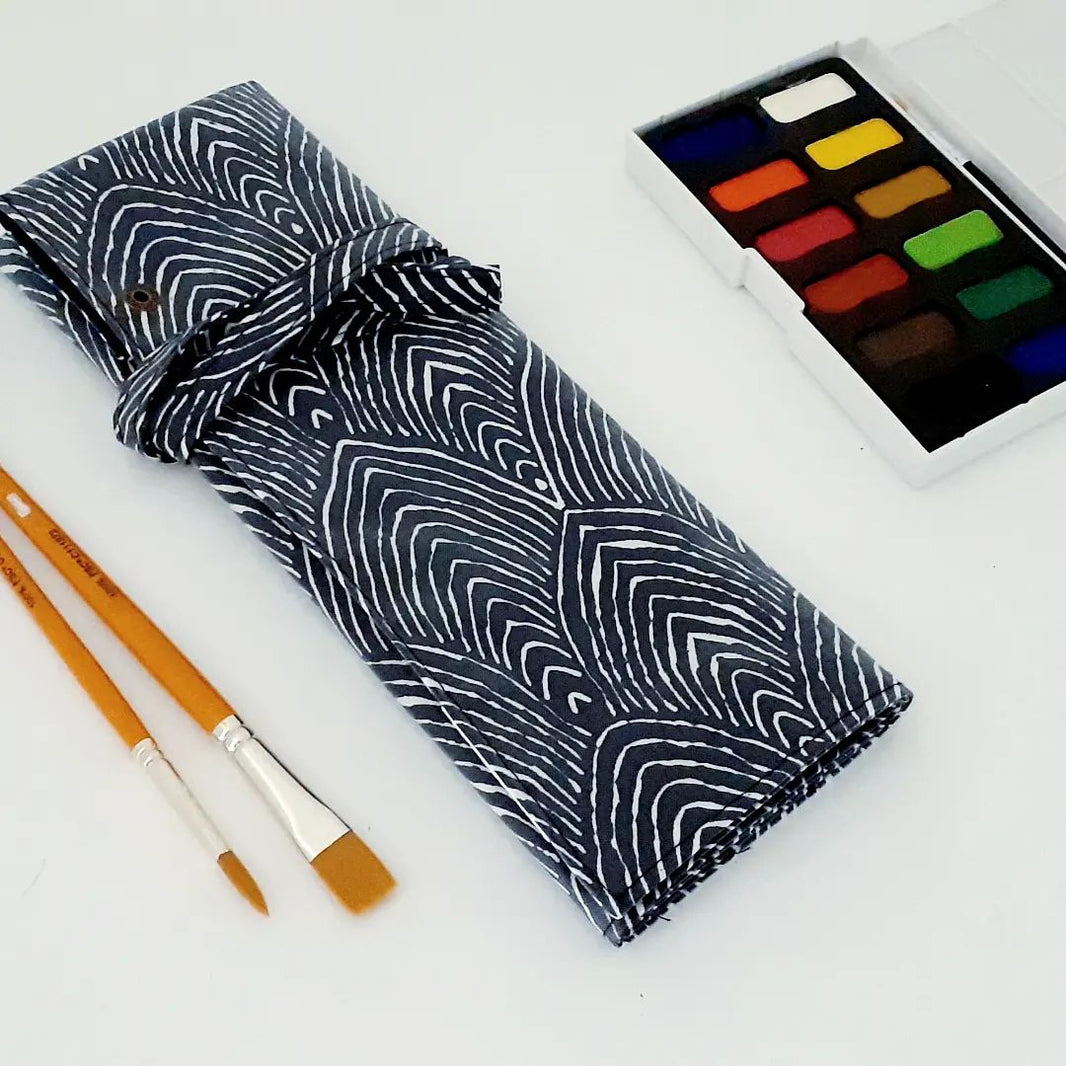 Paintbrush Roll Pattern Artist Brush Rolls – Sew Sofia