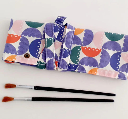 Tulips Artist Brush Roll - Small