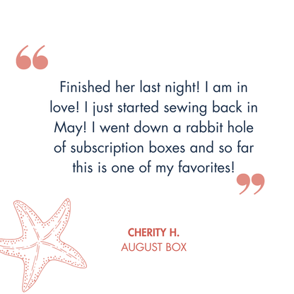 August box - Sew your own Foldover Clutch or Shoulder Bag