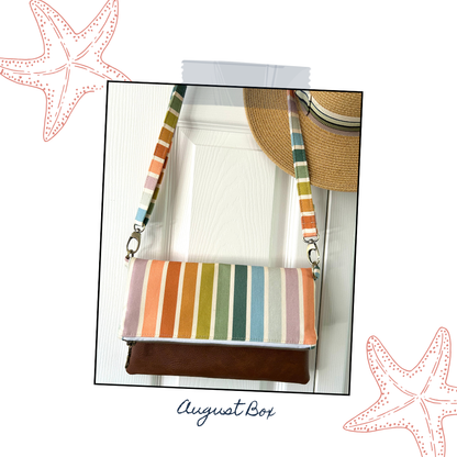 August box - Sew your own Foldover Clutch or Shoulder Bag