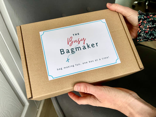 The Busy Bag Maker is a subscription based box with all the supplies plus pattern to sew your own bag.