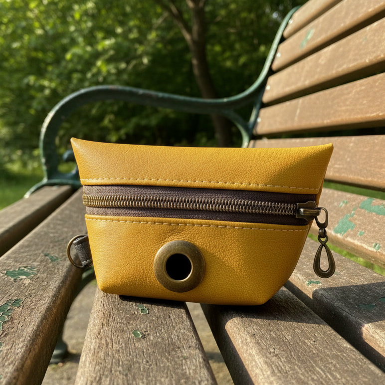 Mustard Yellow Dog Walking Pouch