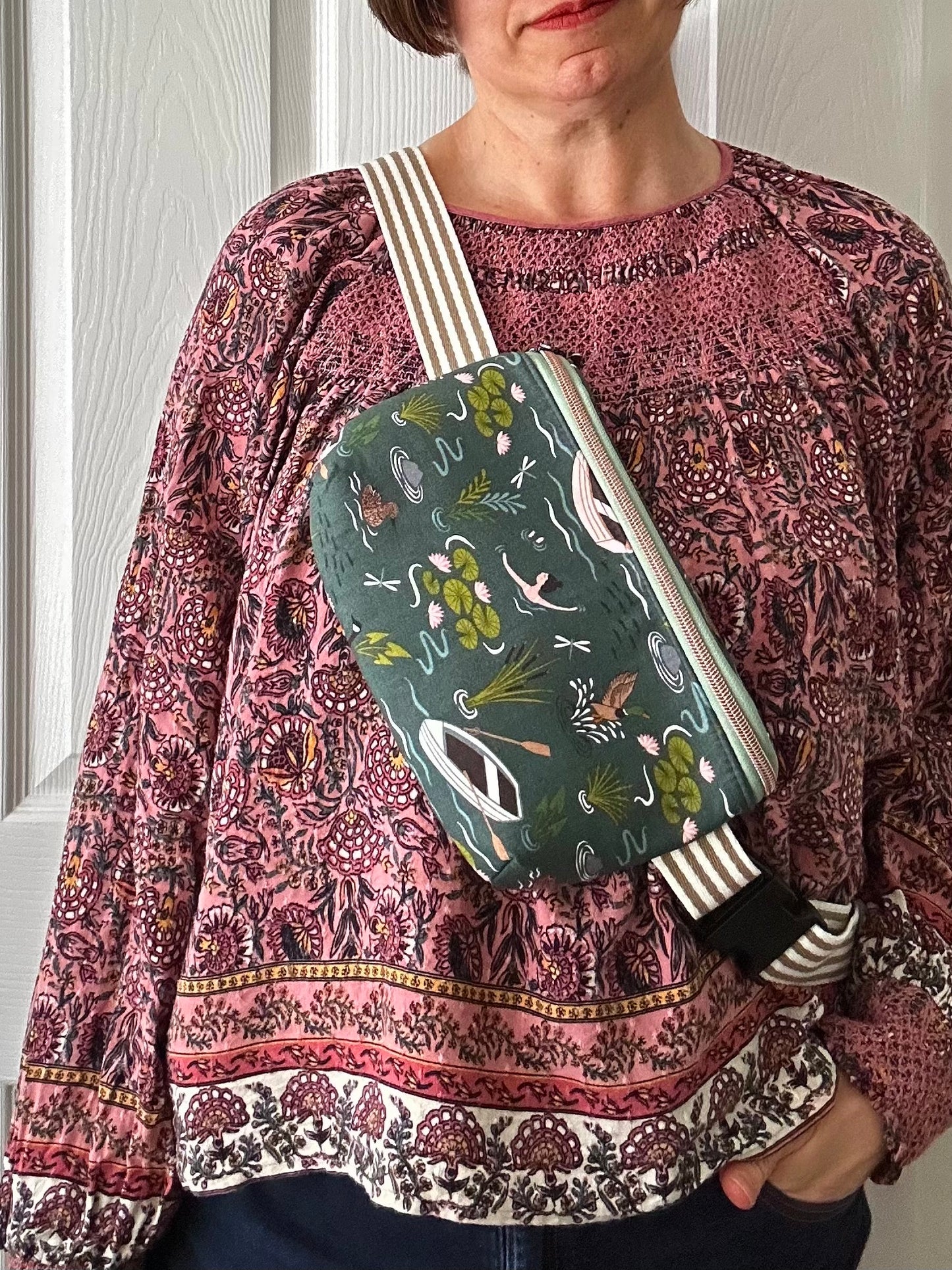 Handmade Crossbody Sling & Waist Bag - Cold Water Swimming