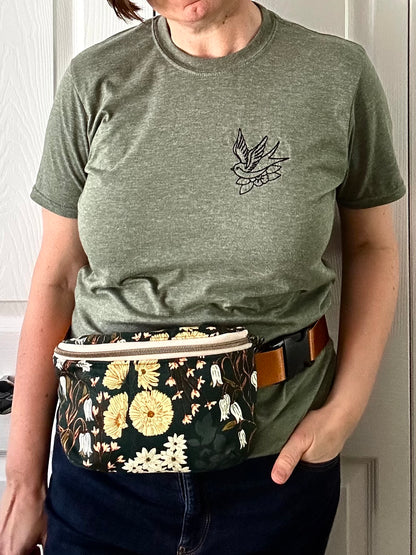 Handmade Crossbody Sling & Waist Bag - Wildflowers