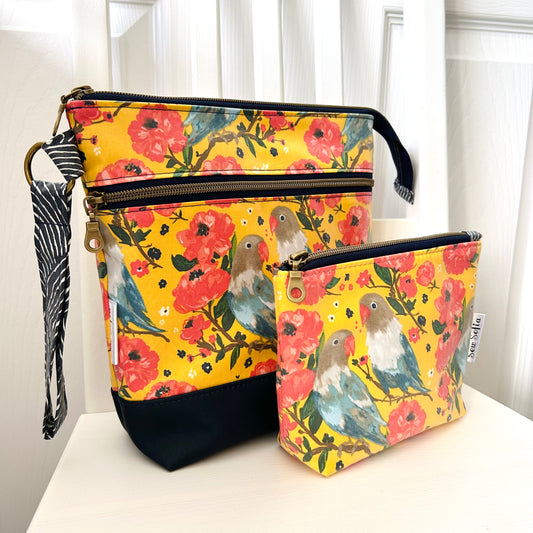 Love Birds Toiletry Bag Gift Bundle