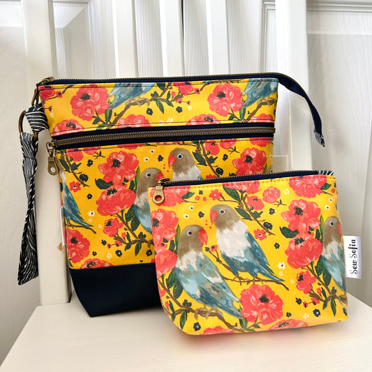 Love Birds Toiletry Bag Gift Bundle