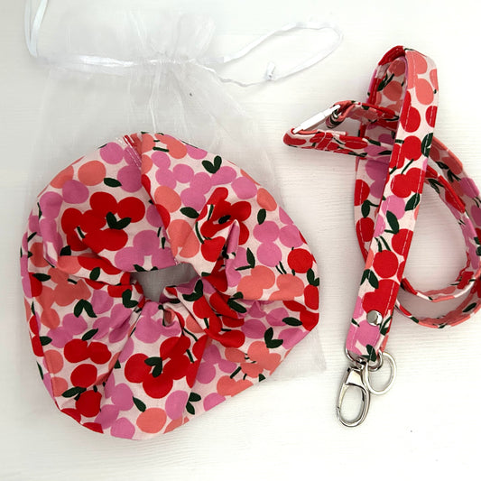 Cherry Blossom Lanyard and Scrunchie Gift Bundle