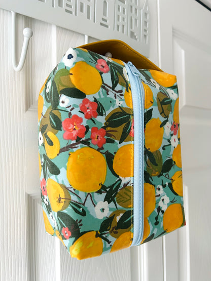 Lemons Boxy Toiletry Bag - waterproof