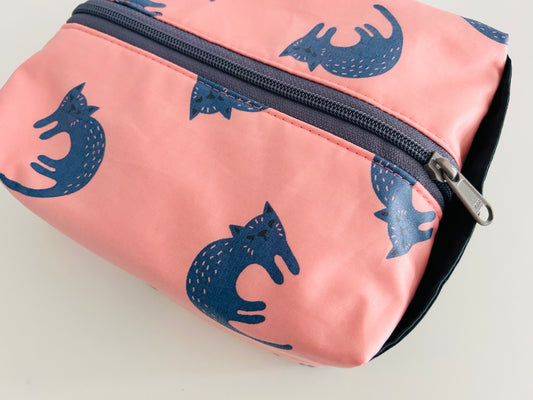 Cats Boxy Toiletry Bag - waterproof