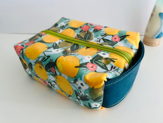 Lemons Boxy Toiletry Bag - waterproof