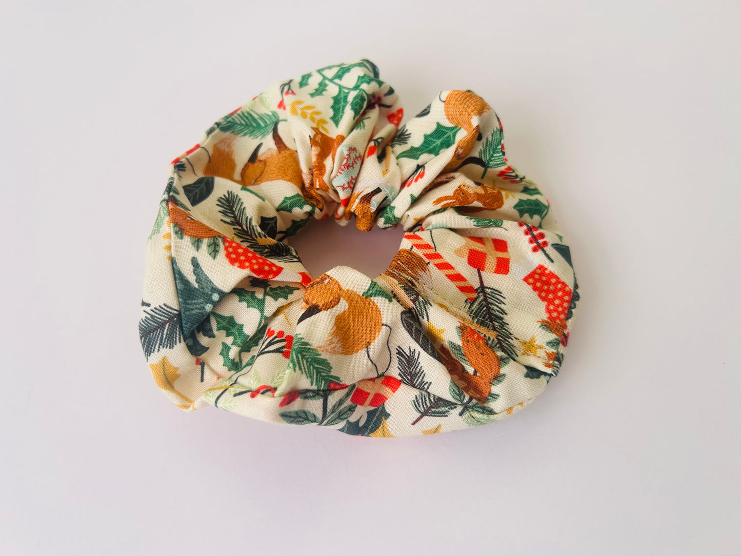 Festive Fox Scrunchie