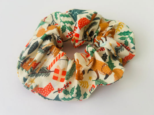 Festive Fox Scrunchie