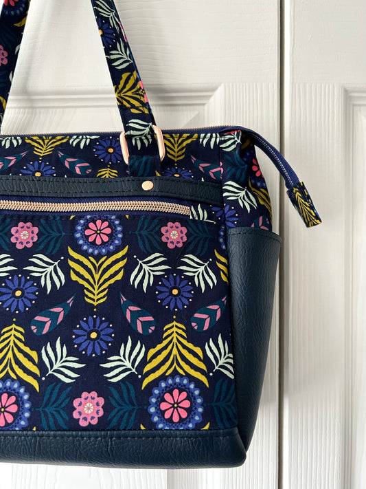 April Box - Sew your own floral handbag