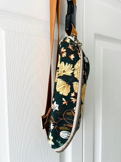 Handmade Crossbody Sling & Waist Bag - Wildflowers
