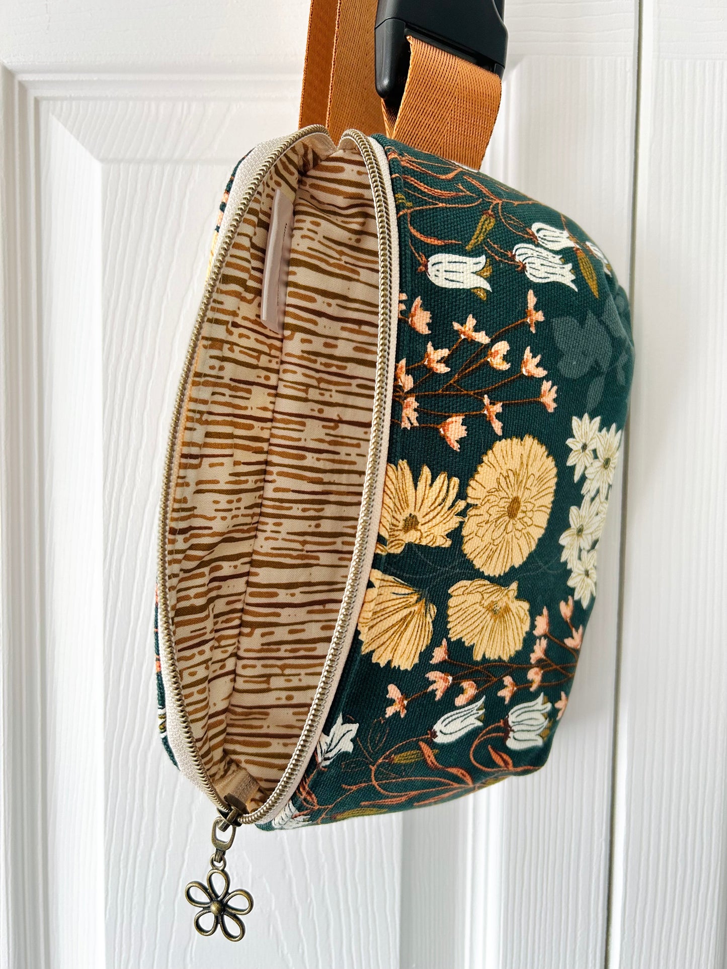 Handmade Crossbody Sling & Waist Bag - Wildflowers
