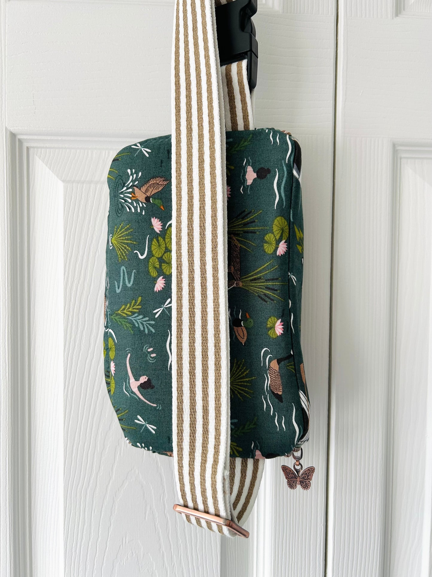 Wild Swim waist or crossbody bag - butterfly zip pull