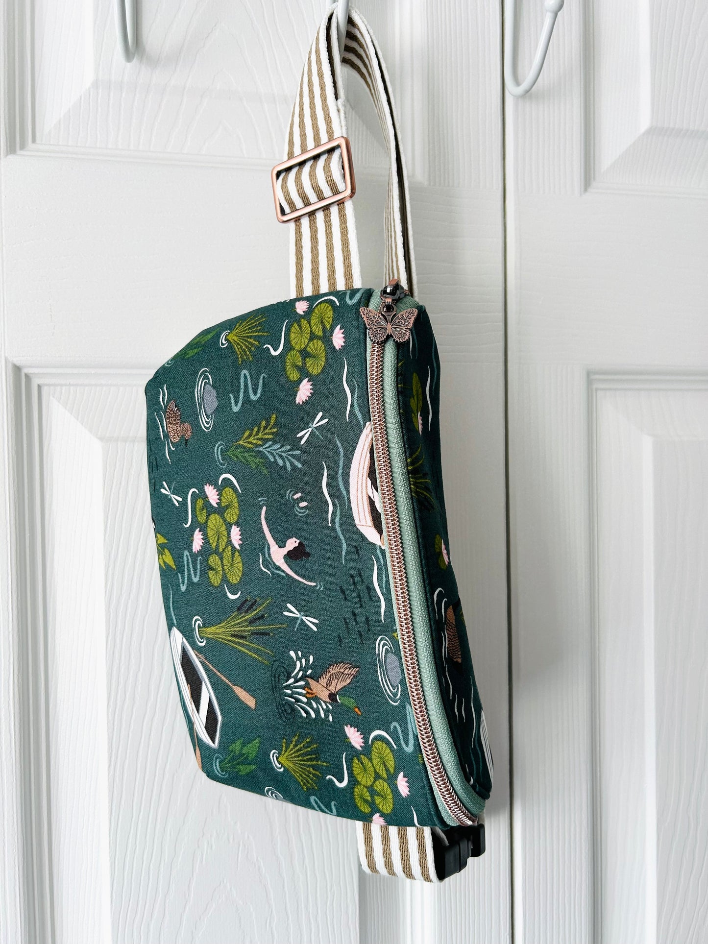 Wild Swim waist or crossbody bag - butterfly zip pull