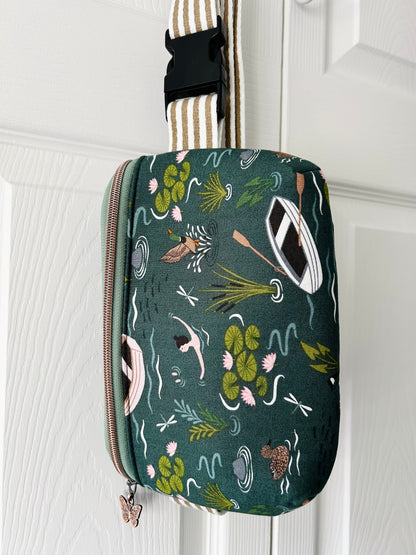 Wild Swim waist or crossbody bag - butterfly zip pull