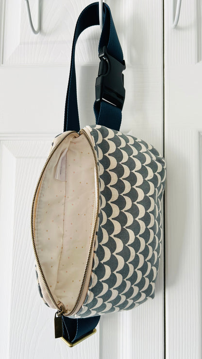Handmade Crossbody Sling & Waist Bag - Waves