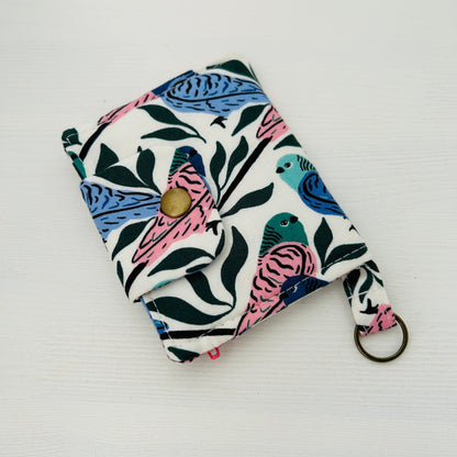 Parakeets mini bifold wallet