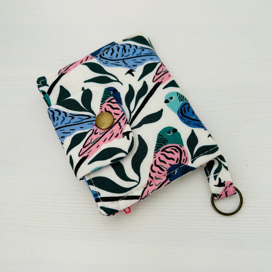 Parakeets mini bifold wallet