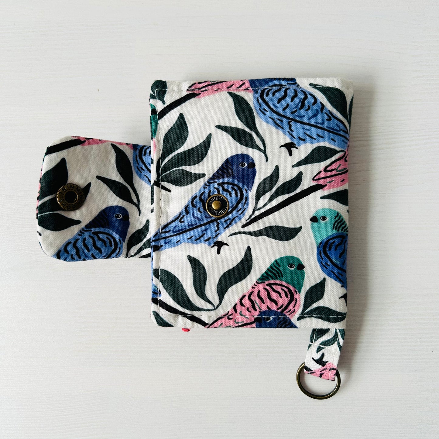 Parakeets mini bifold wallet