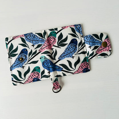 Parakeets mini bifold wallet