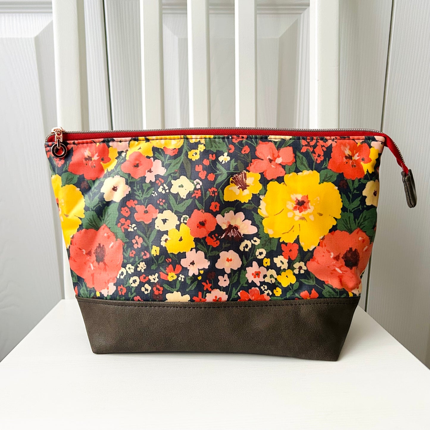 Wildflowers jumbo waterproof toiletry bag