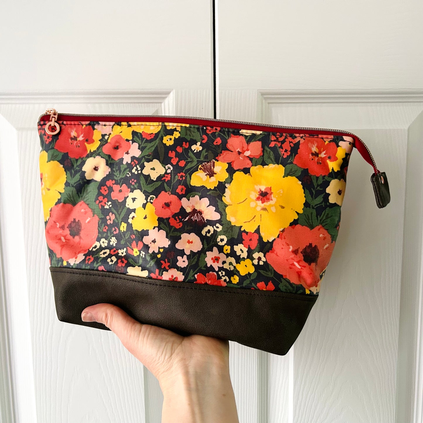 Wildflowers jumbo waterproof toiletry bag
