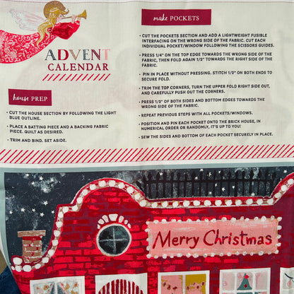 Advent Calendar Panel - two yard fabric bundle
