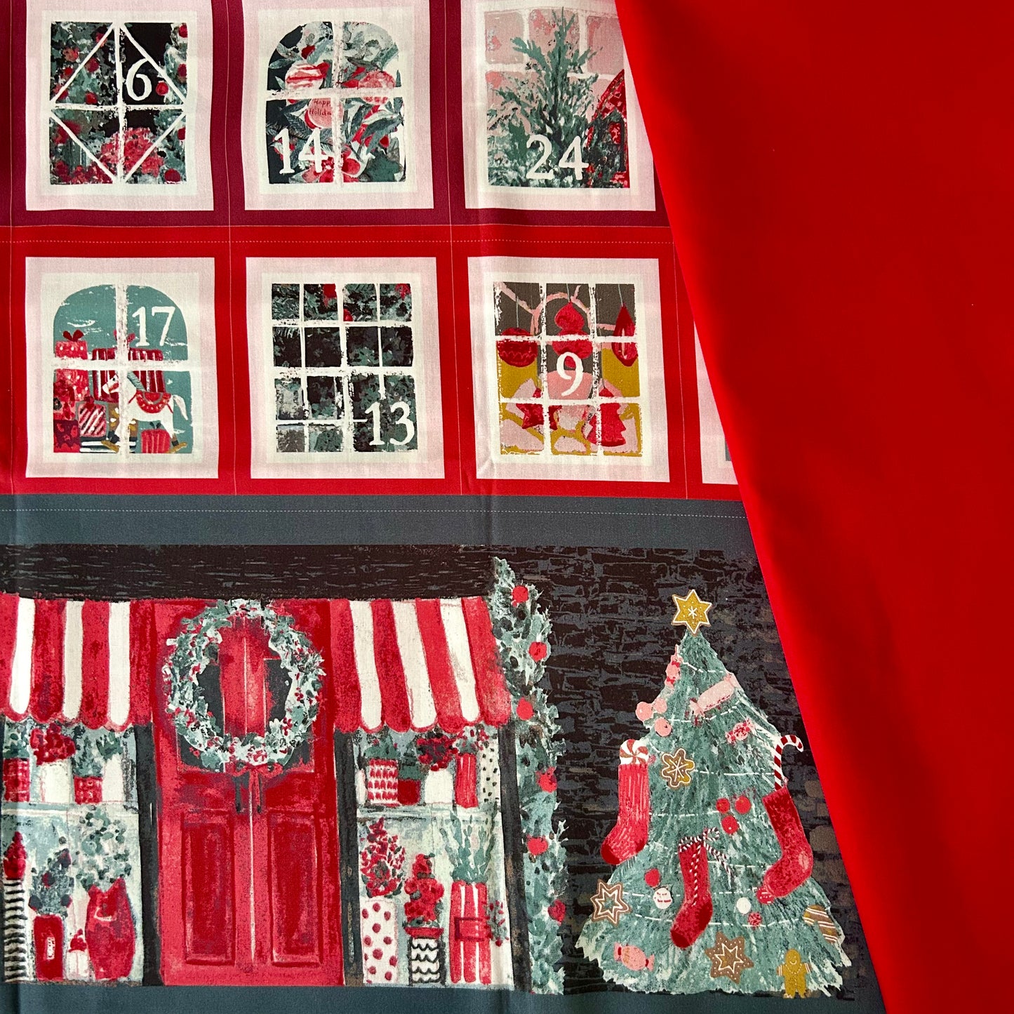 Advent Calendar Panel - two yard fabric bundle