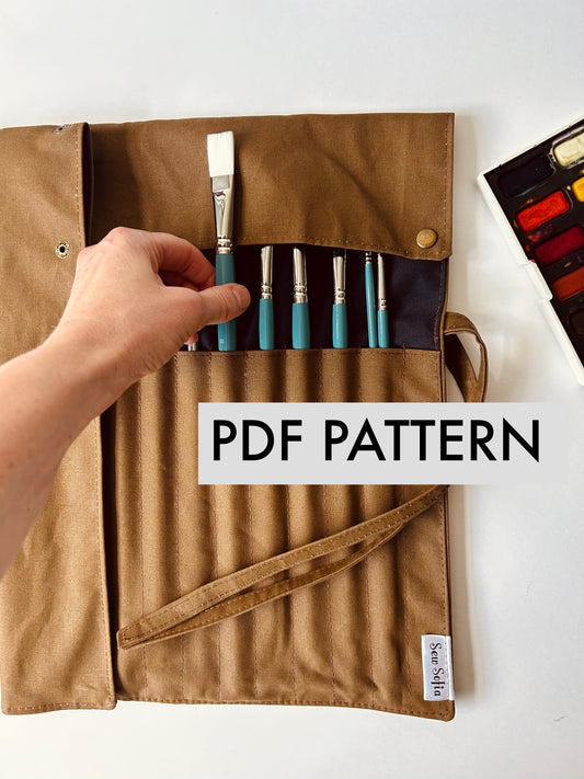 Artist Brush Roll PDF digital sewing pattern
