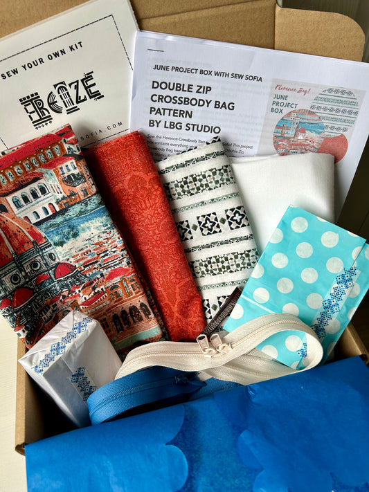 June Project Box - sew your own Florence Crossbody Bag
